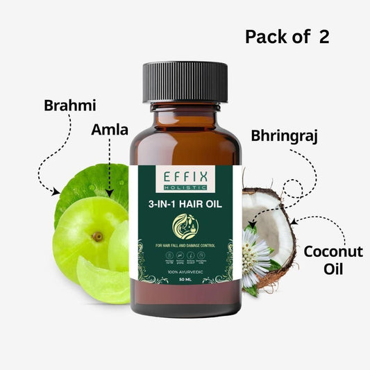 Multi-Action Hair Oil for Growth & Shine – 2 x 50ML