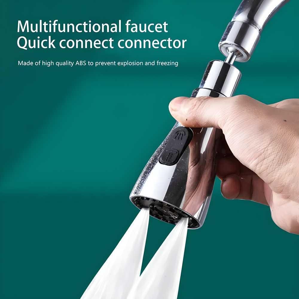 Multi-Function Kitchen Faucet – 3 Spray Modes for Fruit & Vegetable Cleaning