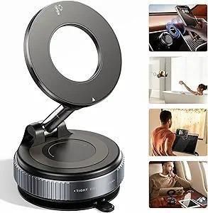 Vacuum Suction Magnetic Mobile Holder – Compact Hands-Free Phone Bracket for Car & Home