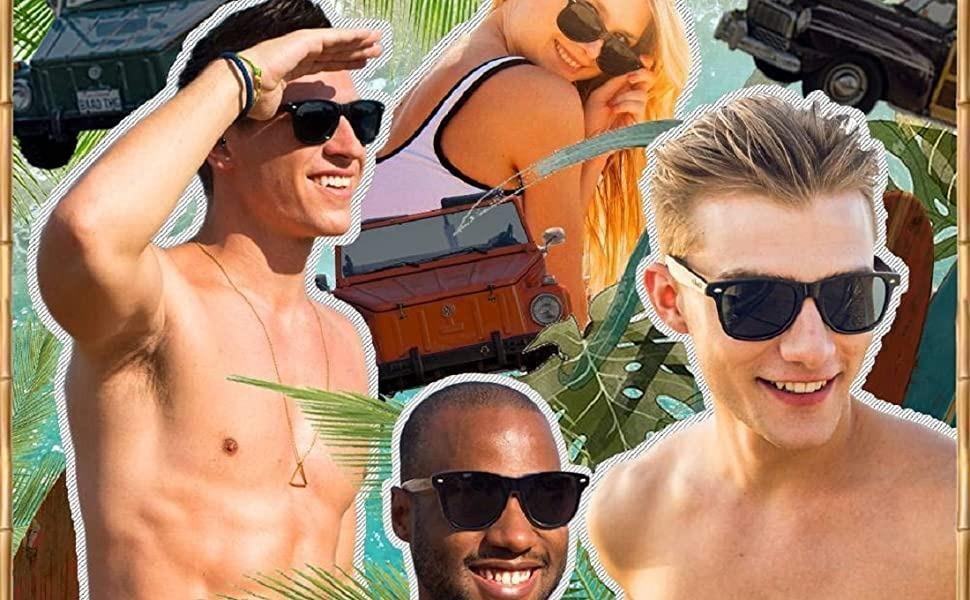 Unisex Black Metal Sunglasses with Protective Case