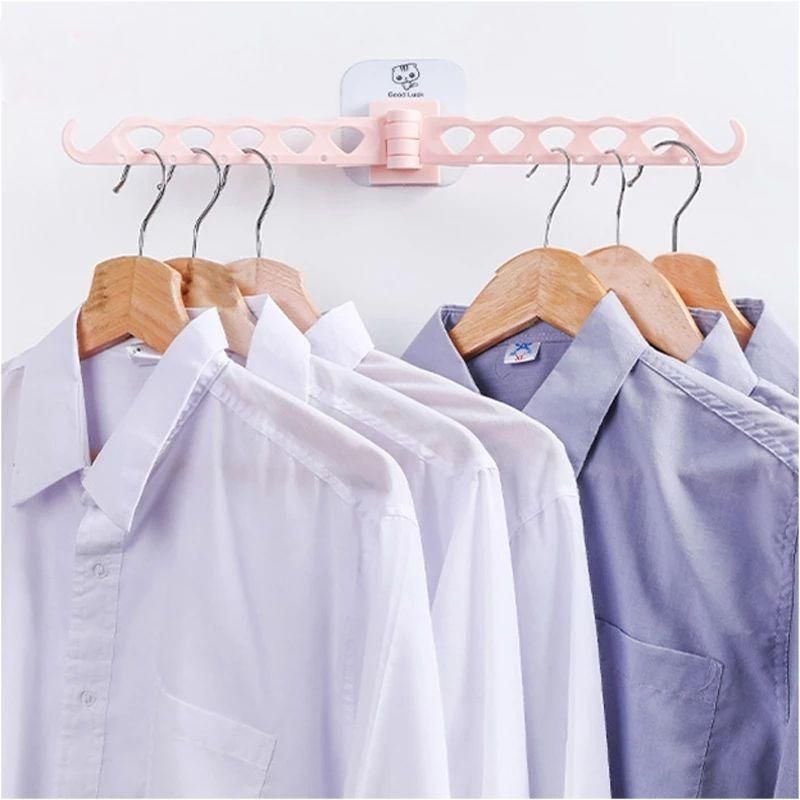 Multifunctional Travel Clothes Hanger with Clips – Foldable Drying Rack