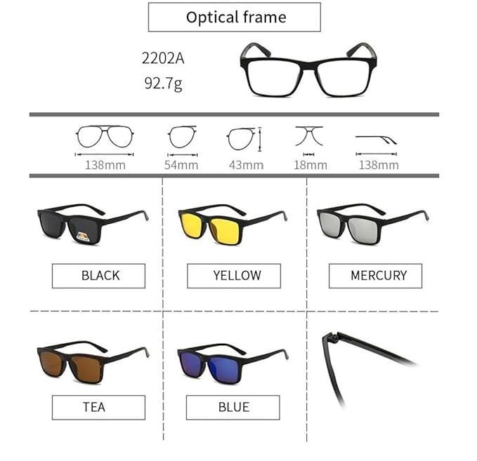 Fashionable Light-Sensitive Eyeglasses – Unisex Polarized Lenses