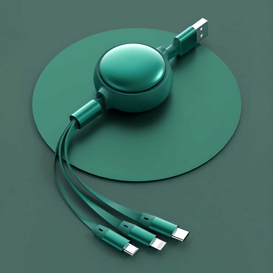 3-in-1 Multi Device Charging Cable – USB to Type-C, Android & iOS