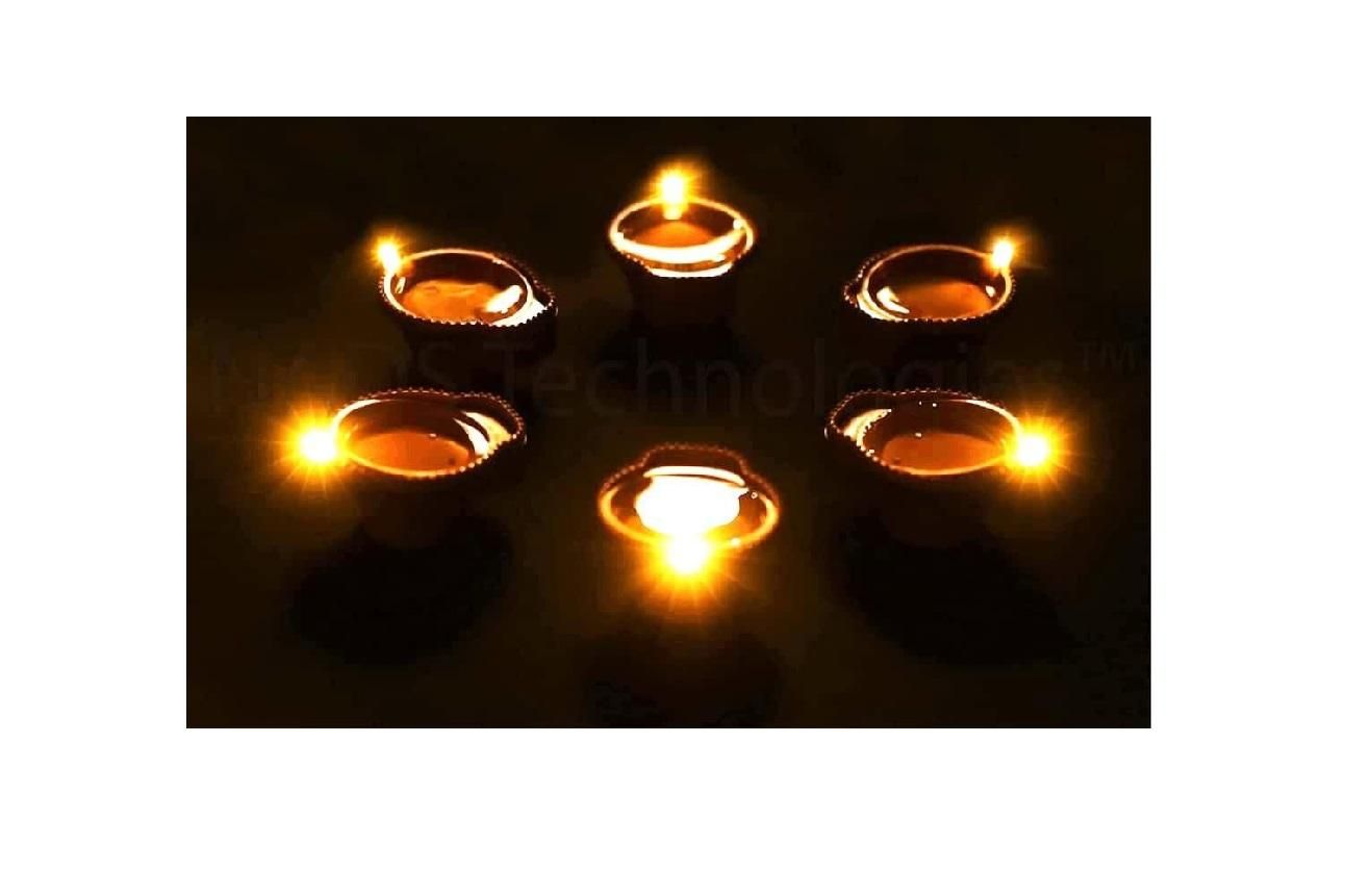 LED Water Sensor Diyas – Ambient Decorative Lights for Festivals (Pack of 6/12/18/24)