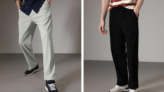 Men’s Casual Cotton Blend Pants – Pack of 2 Stylish & Comfortable Trousers