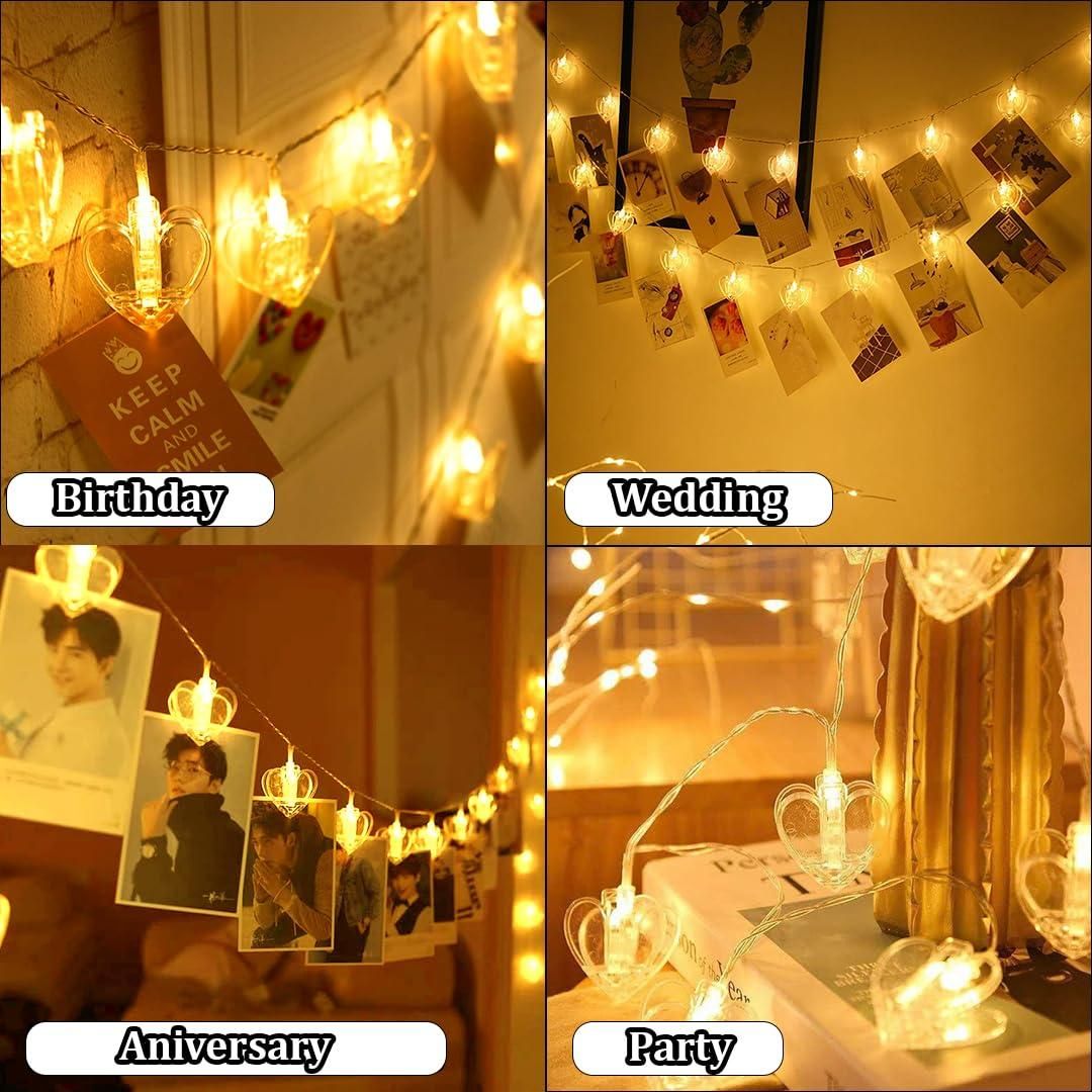 Romantic Heart LED Lights – Perfect for Home, Bedroom & Party Decor
