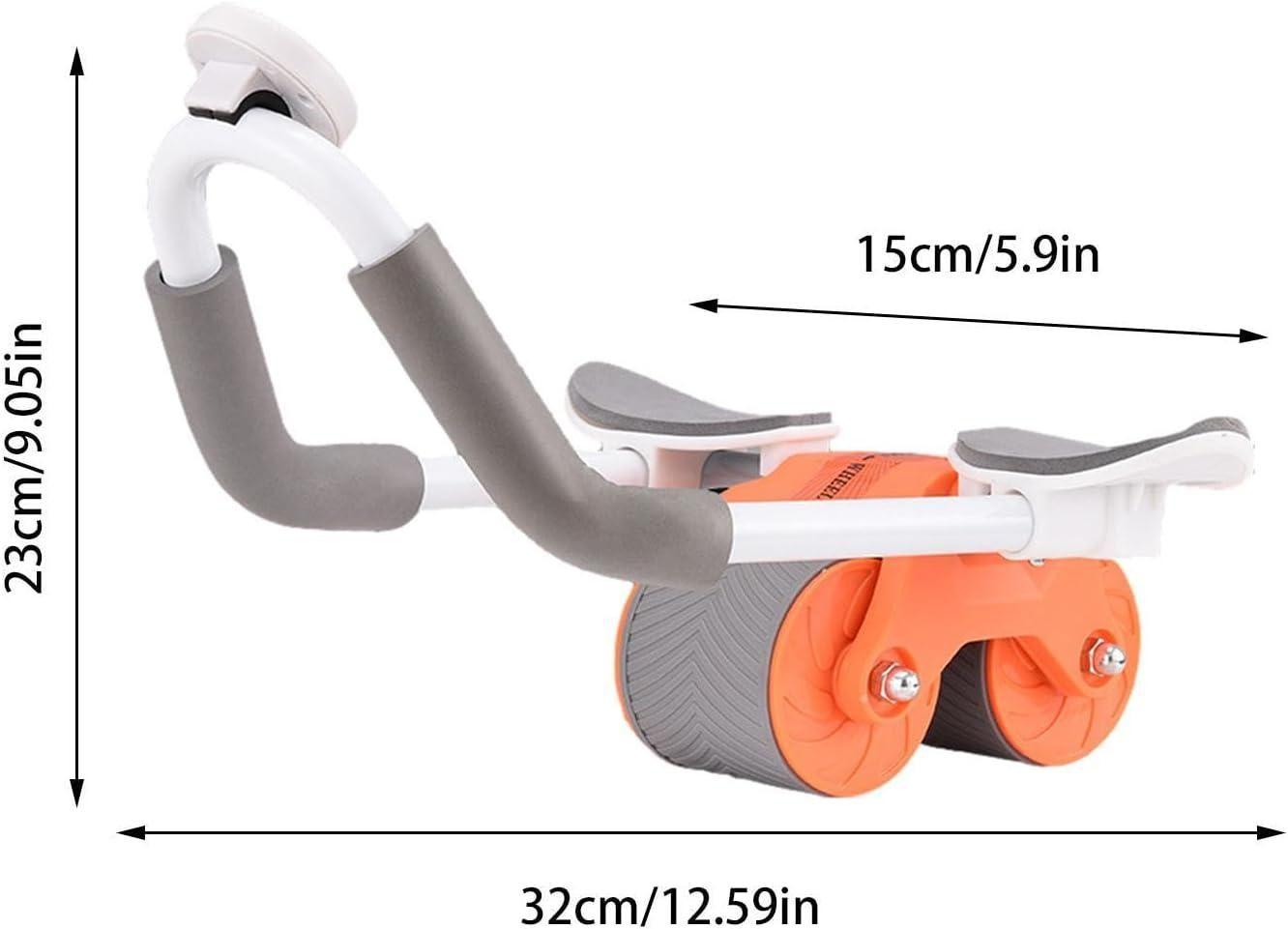 Abdominal Exercise Roller with Automatic Rebound & Timer – Quiet Core Workout