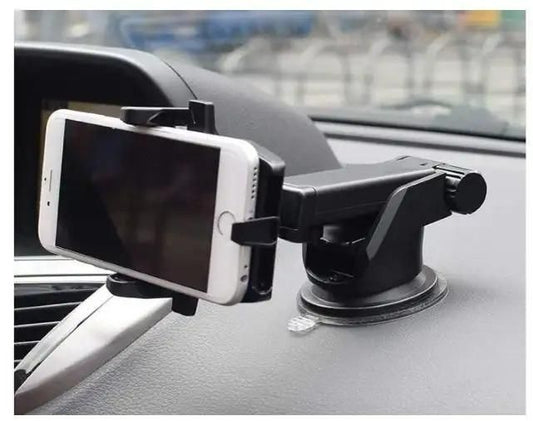Revolex Zoom Star Pros Car Mobile Holder – Dashboard Mount Phone Stand (Black)
