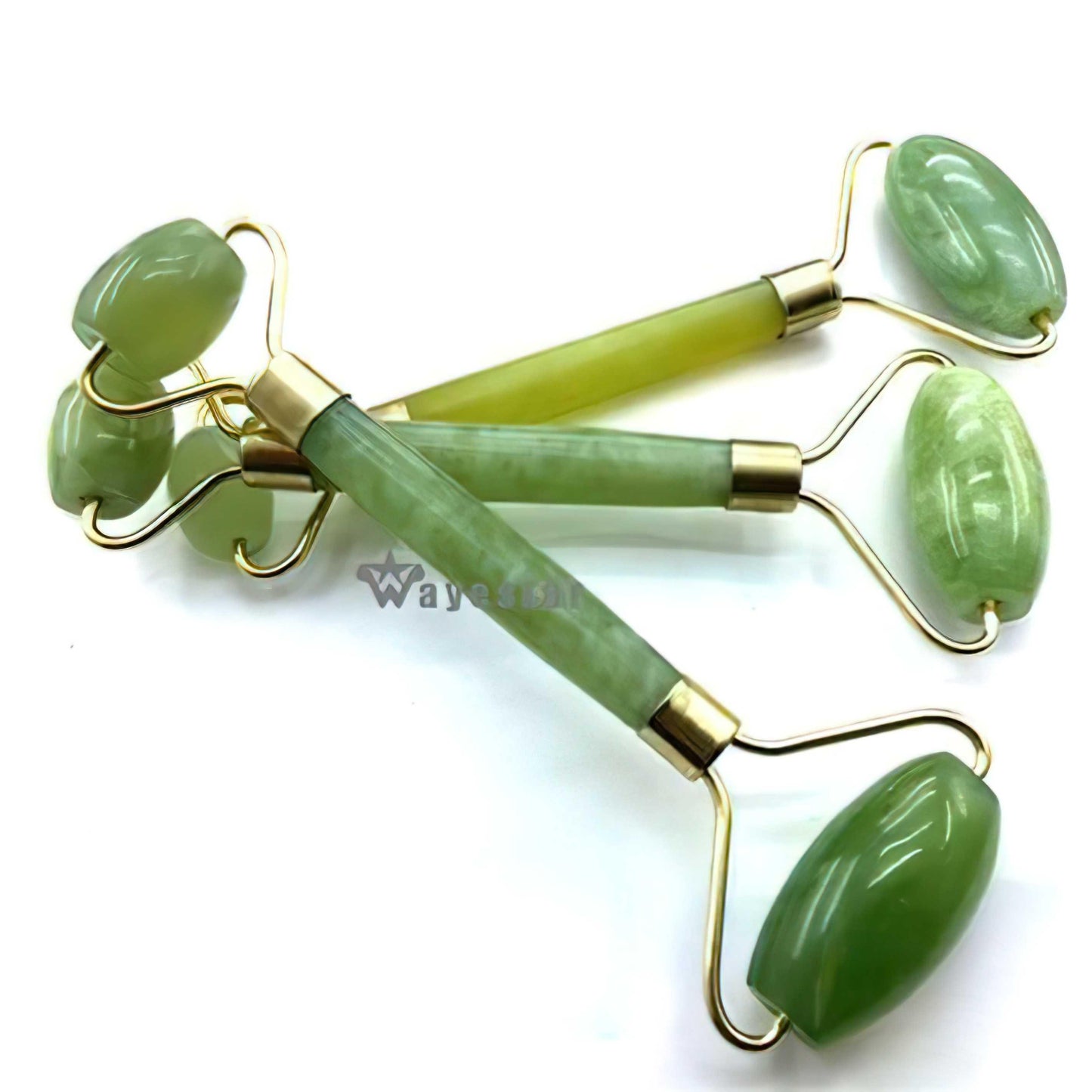Natural Jade Stone Facial Roller – Smooth Skin Massager for Face & Body