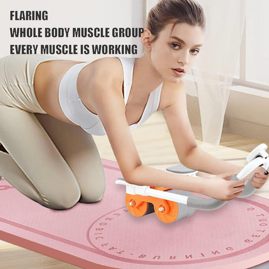 Abdominal Exercise Roller with Automatic Rebound & Timer – Quiet Core Workout