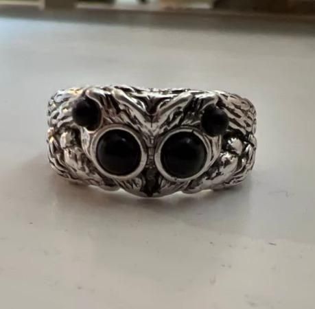 Men & Women’s Silver Jumping Spider Ring – Trendy Statement Accessory