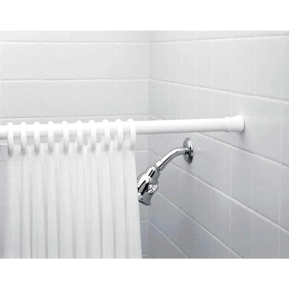 Drill-Free Adjustable Shower Curtain Rod – Stainless Steel Tension Rod