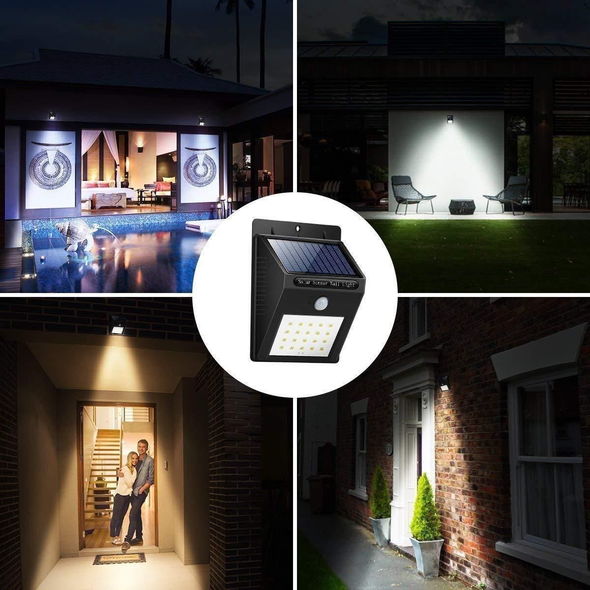Solar-Powered Motion Sensor LED Light – Outdoor Garden, Driveway & Pathway Lighting