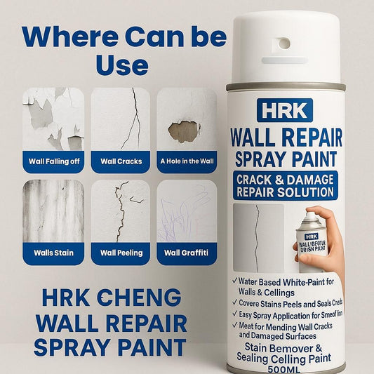 Wall Repair Spray Paint 500ml – Quick Fix for Cracks, Holes, Peeling & Stains