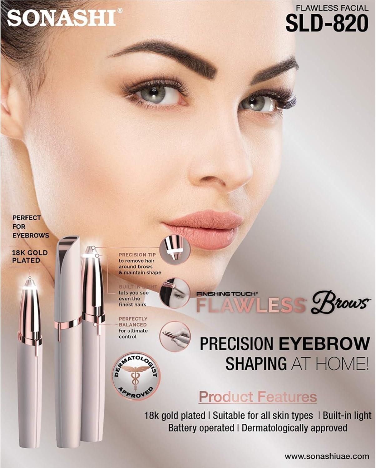 Flawless Eyebrow Trimmer for Women – Precision Hair Removal & Grooming Tool (Pack of 1)