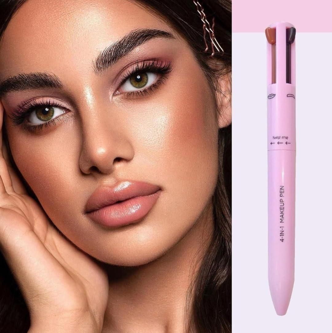 Multi-Function 4-in-1 Makeup Pen – Concealer, Eyeliner, Lip & Brightener