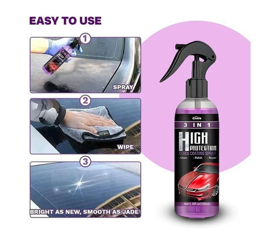 3-in-1 High Protection Coating Spray – Pack of 2 Multi-Purpose Protective Sprays (276g)