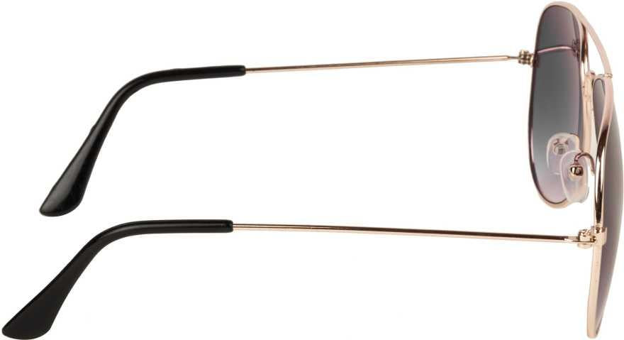Unisex Black Golden Aviator Sunglasses – Stylish & Timeless
