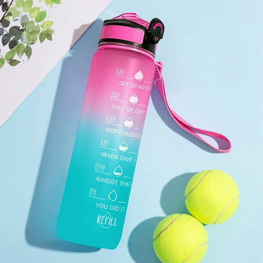 Gym Water Bottle for Men & Women – 1L Sport Print Bottle