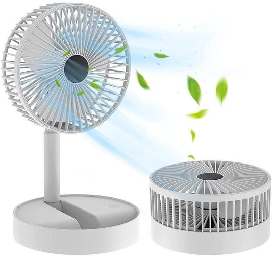 Powerful Rechargeable High-Speed Table Desk Fan – Portable USB Cooling Fan for Home & Office