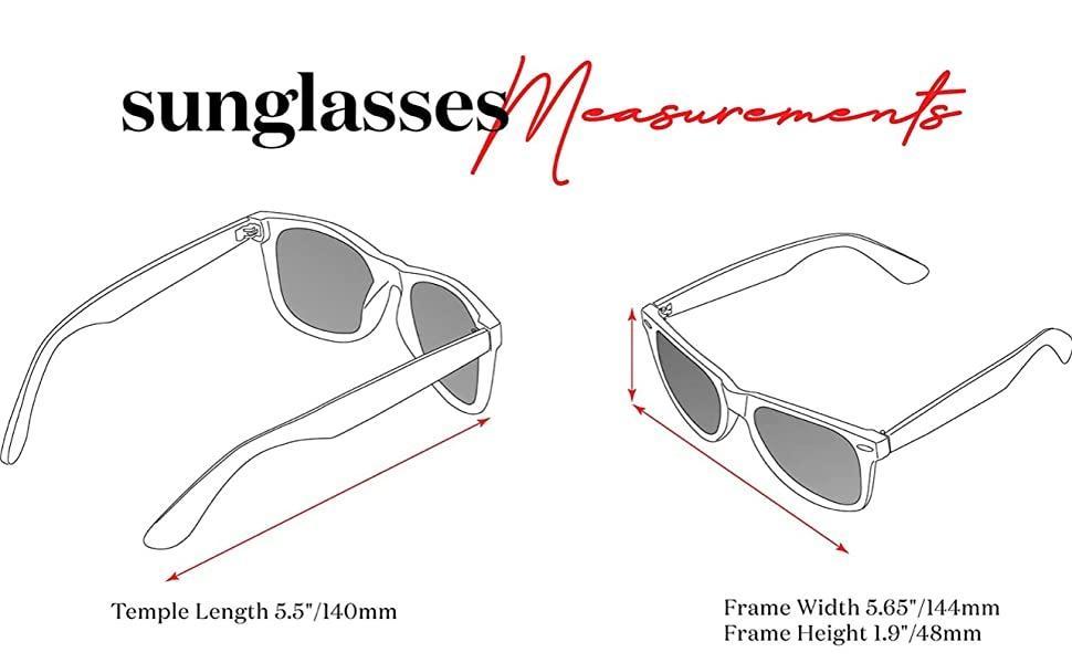 Unisex Black Metal Sunglasses with Protective Case