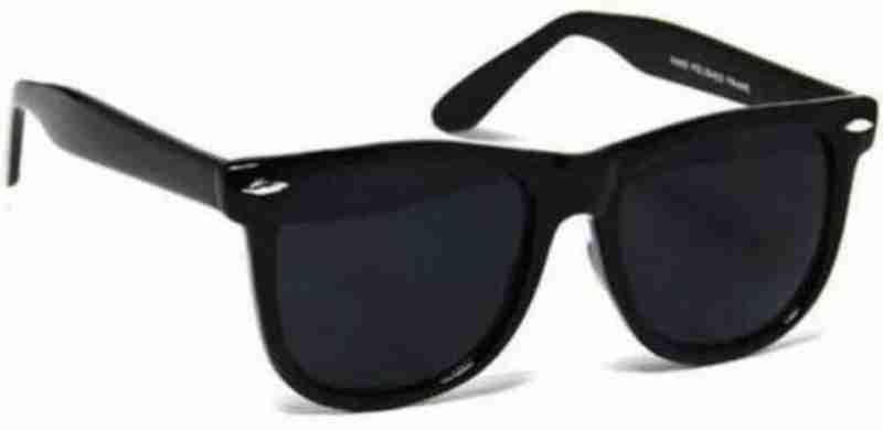 Unisex Black Metal Sunglasses with Protective Case