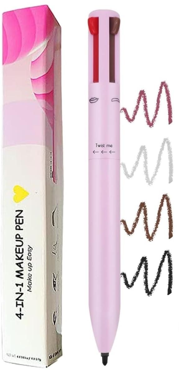 Multi-Function 4-in-1 Makeup Pen – Concealer, Eyeliner, Lip & Brightener
