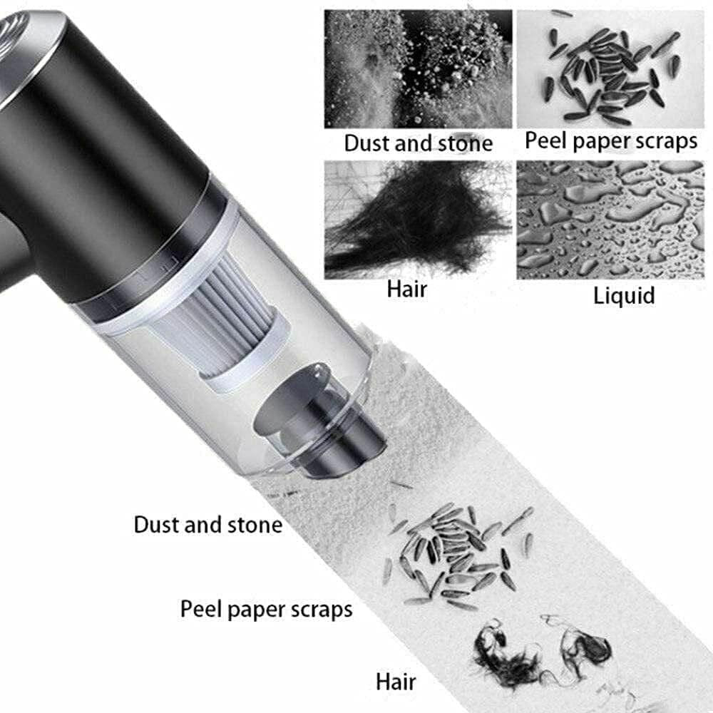 “Wireless Mini Vacuum Cleaner & Air Duster – Portable Cleaning for Electronics