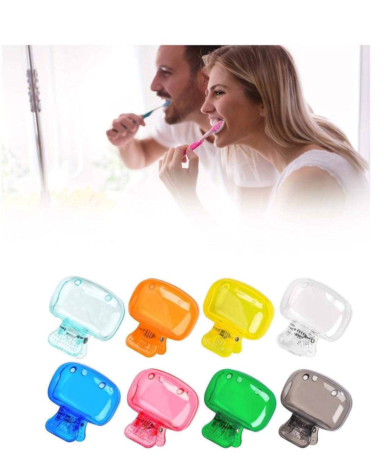 Plastic Toothbrush Cap Covers – Pack of 8, Dustproof & Portable